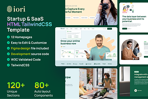 iori - SaaS TailwindCSS 3 Template, a HTML Template by AliThemes