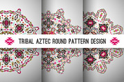 Decorative Round Aztec Pattern, a Pattern Graphic by tomuato (Thumbnail 1 of 4)