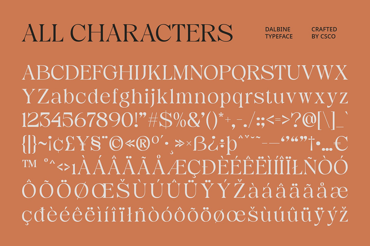 Dalbine – Elegant Font, a Serif Font by Craft Supply Co. (Photo 8 of 8)