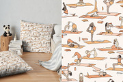 Yoga Class Seamless Pattern, a Pattern Graphic by Franzi draws (Thumbnail 2 of 3)