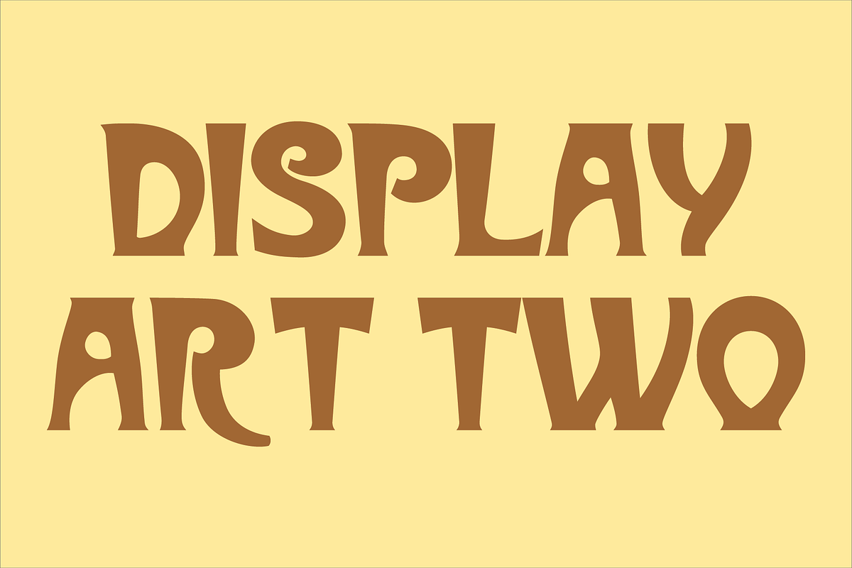 Display Art Two Font, a Font by GG Design (Photo 1 of 6)
