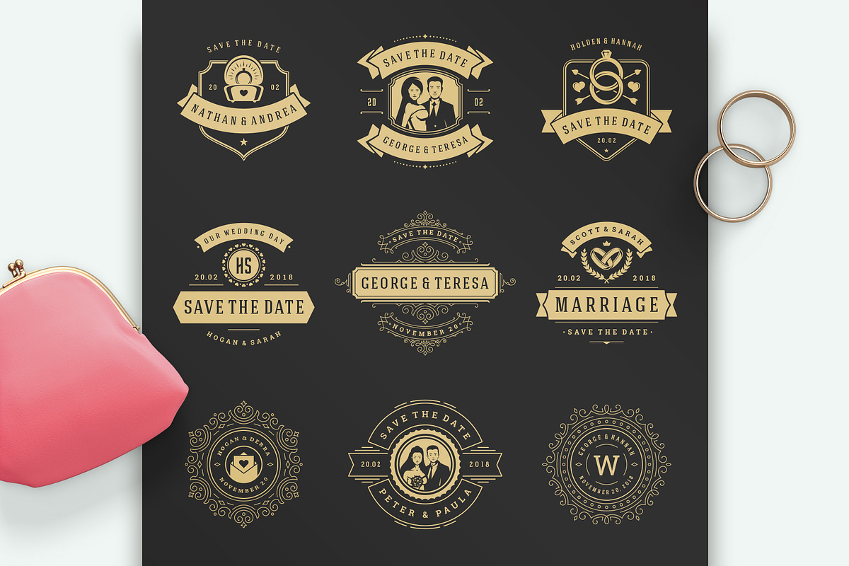230 Wedding Overlays and Titles, an Invitation Template by Vasya Kobelev (Photo 12 of 47)