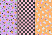 Pastel Halloween Seamless Patterns, a Pattern Graphic by The Audacious Brush (Thumbnail 3 of 9)