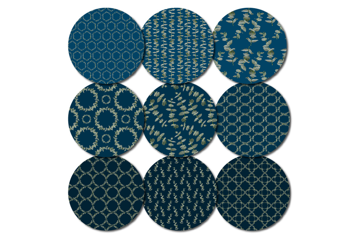 Eucalyptus Seamless Patterns, a Pattern Graphic by Turning Moss (Photo 8 of 14)