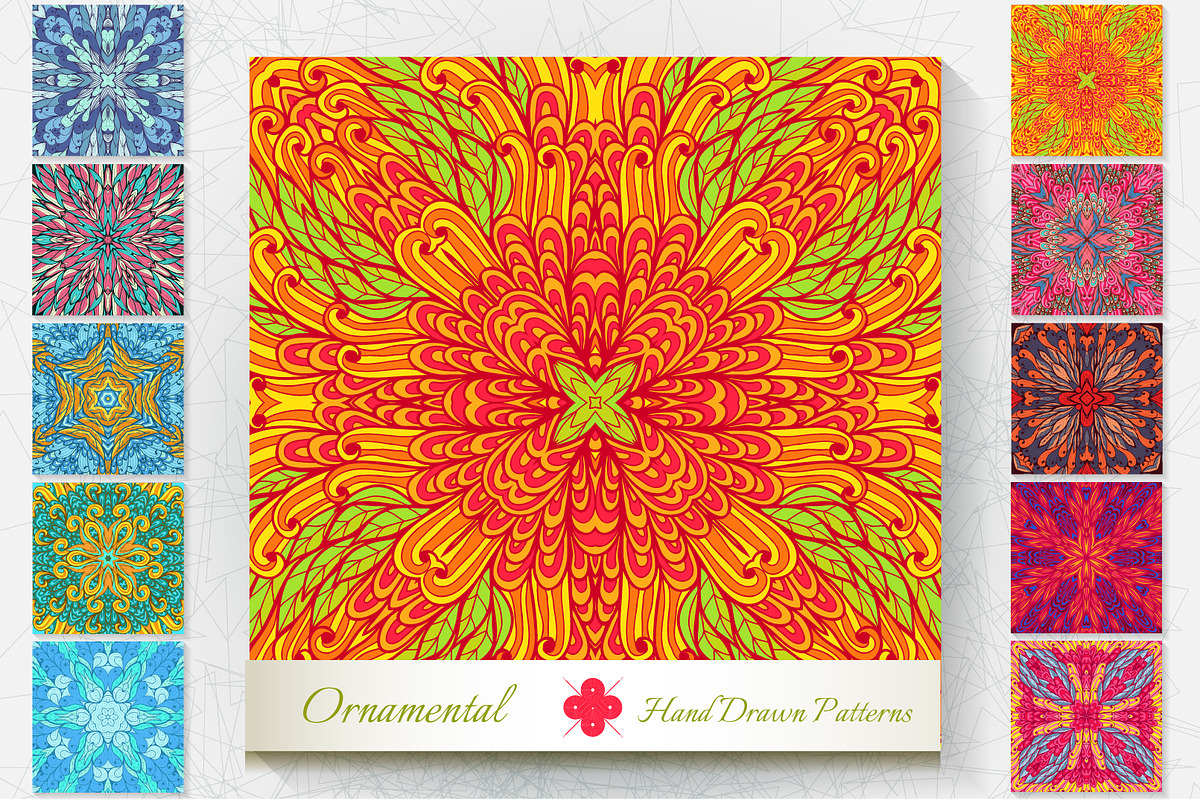 10 Ornamental Patterns. Set#4