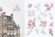 Blooming Paris. Motifs,Frame,pattern, an Illustration by Kotkoa (Thumbnail 5 of 21)