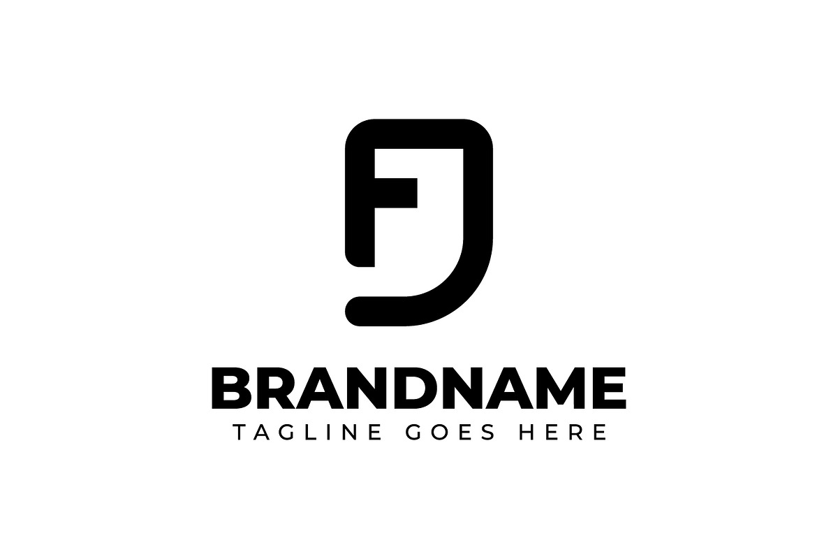 Letters FJ Monogram Logo, a Branding & Logo Template by Pray Art Design Studio
