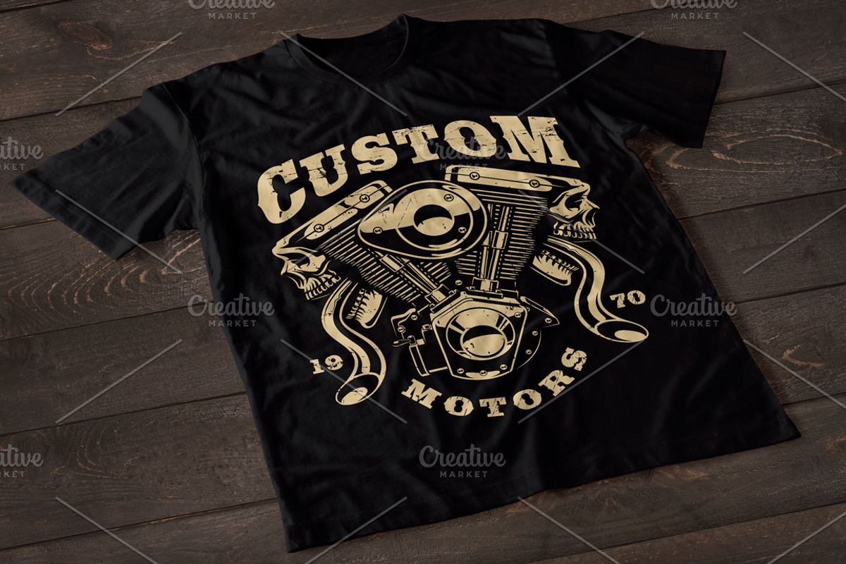 Motorcycle vector design set #1, a Branding & Logo Template by Harry Kasyanov (Photo 9 of 11)