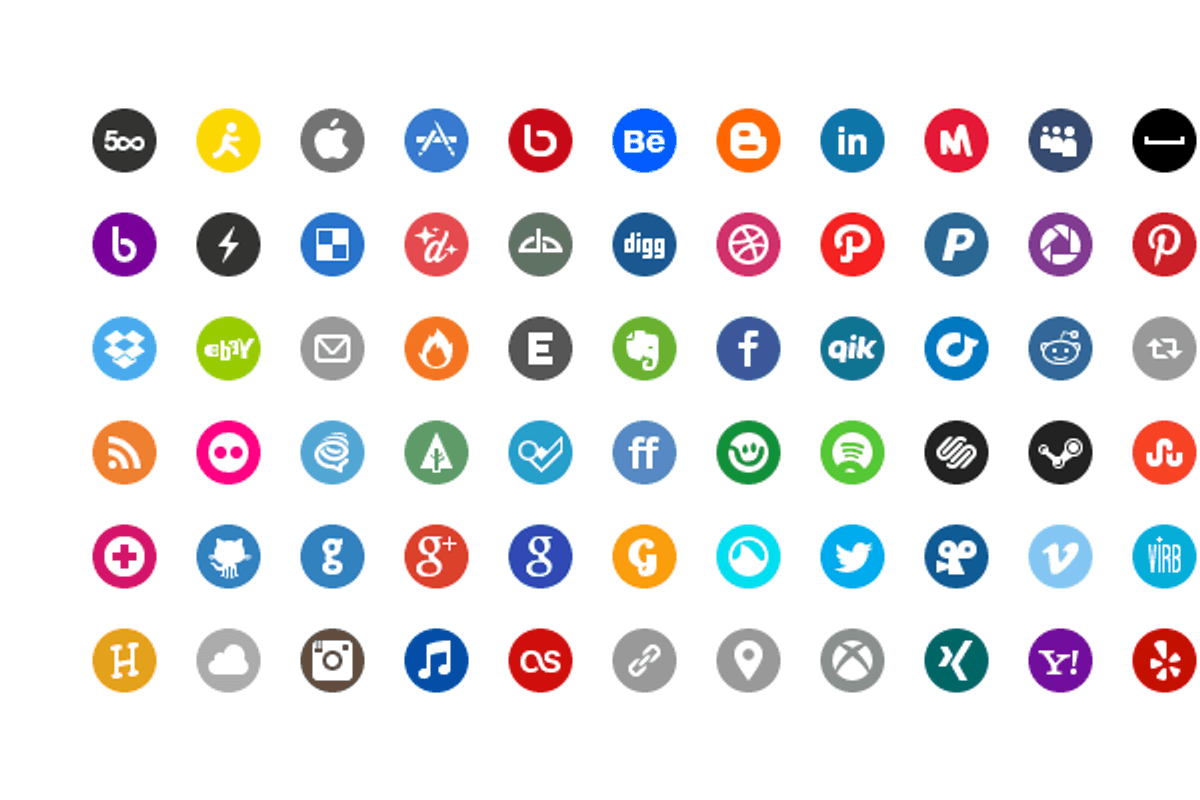 Basic Social Media Icons, an Icon by Fine Goods (Photo 1 of 2)