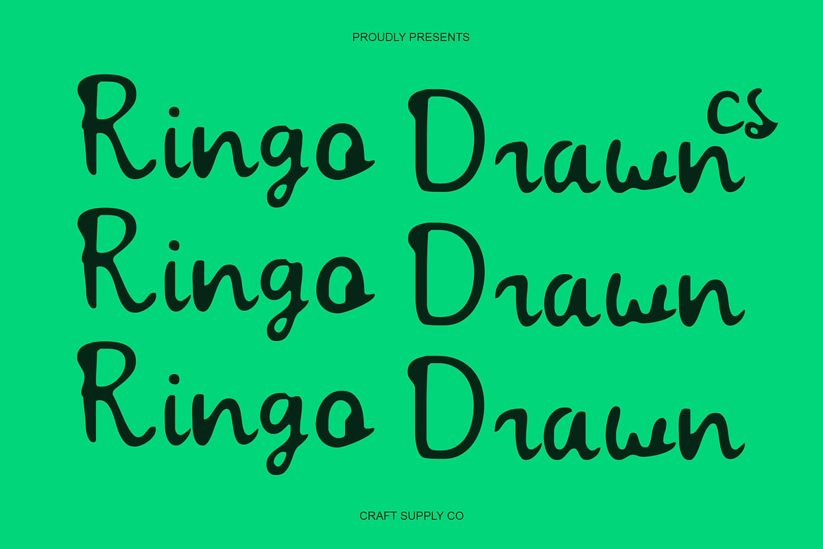 CS Ringo Drawn, a Script Font by Craft Supply Co. (Photo 1 of 8)