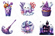 Purple Halloween Clipart, an Illustration by DreamPrint404 (Thumbnail 2 of 5)