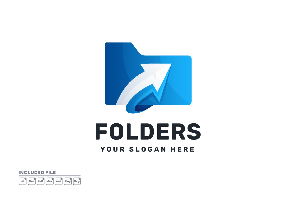 Arrow Folder Documents Storage Logo, a Branding & Logo Template by yuanesei