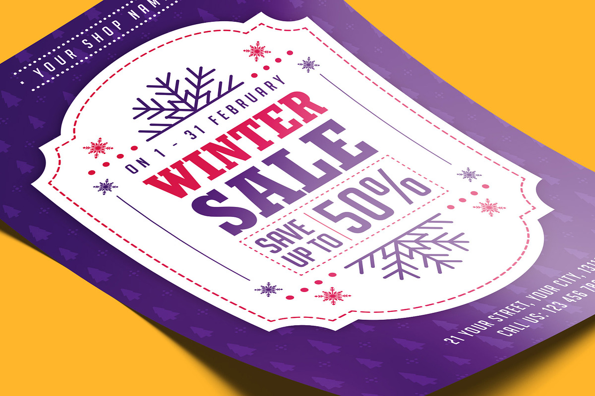 Winter Sale Flyer, a Flyer Template by Rafoz (Photo 3 of 12)