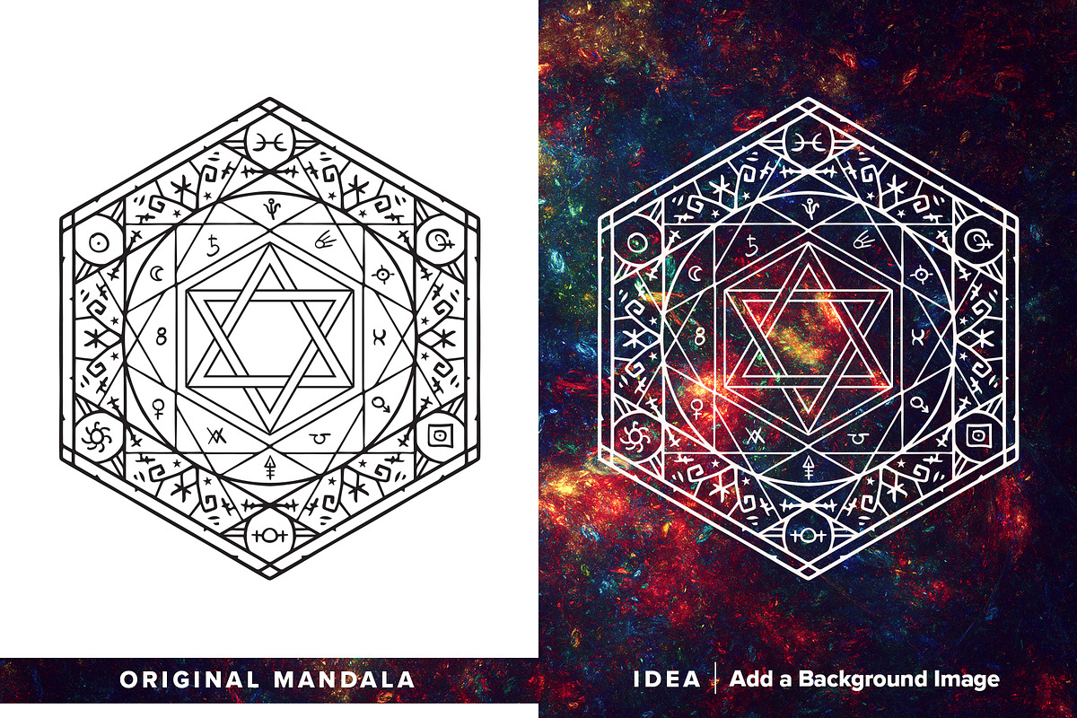 300 Vector Mandala Ornaments, a Decorative Illustration by pixaroma (Photo 5 of 49)