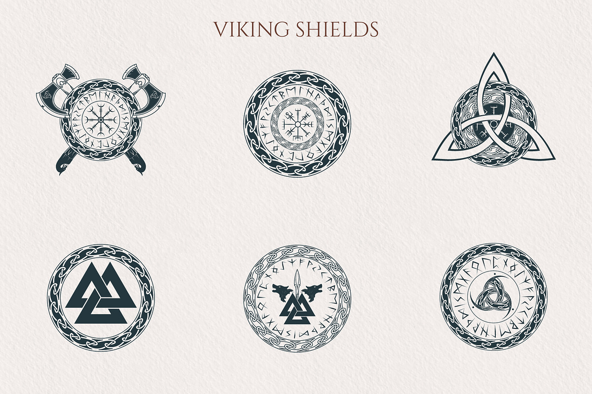 Hand drawn Viking Runes & Symbols, a Decorative Illustration by KirillsWorkshop (Photo 4 of 9)