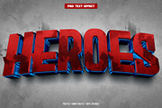 Heroes 3D editable text effect, a Layer Style Add-On by Hello Muh (Thumbnail 1 of 2)