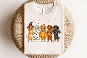 Halloween Dachshund Dog Ghost PNG, a Seasonal Illustration by CraftArtStudio (Thumbnail 4 of 4)