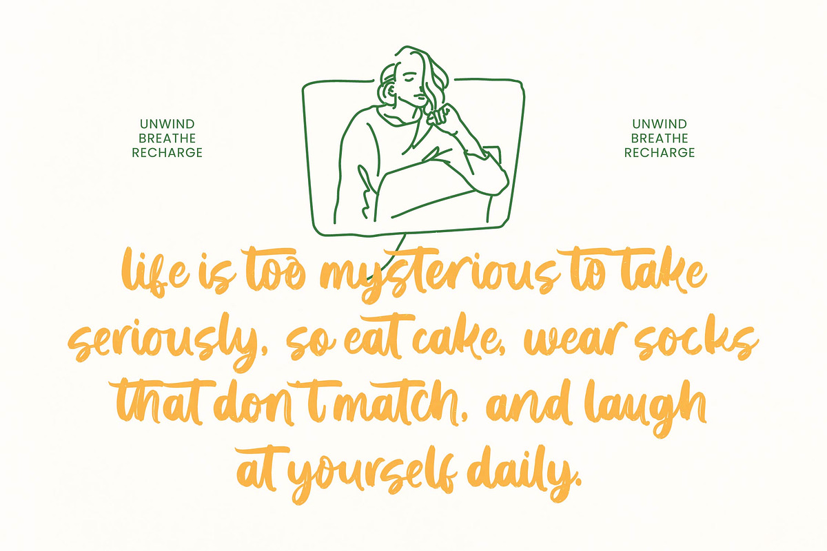 Solitude Mindful - Bold Brush Font, a Script Font by Letterena Studios Script (Photo 18 of 20)
