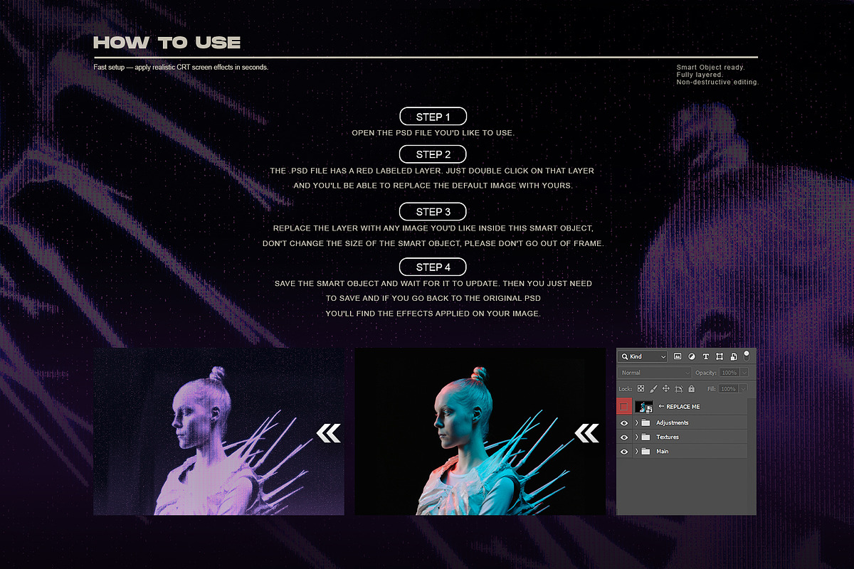 CRT Screen l Monitor Photo Effects, a Layer Style Add-On by Cursedesign (Photo 7 of 7)