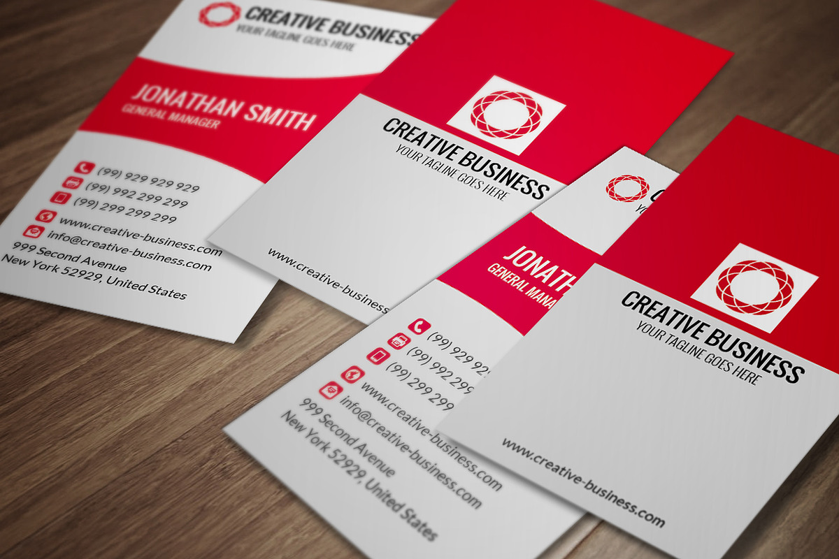 Modern Corporate Business Card CM022, a Business Card Template by annozio (Photo 1 of 4)