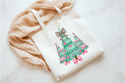 Christmas Coquette Sublimation Png, an Illustration by Watercolor design (Thumbnail 4 of 5)
