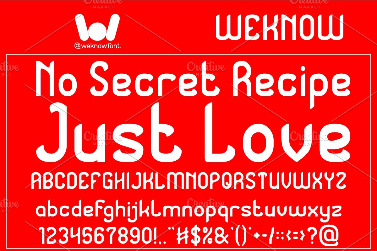Secret Recipe font, a Sans Serif Font by weknow (Photo 4 of 8)