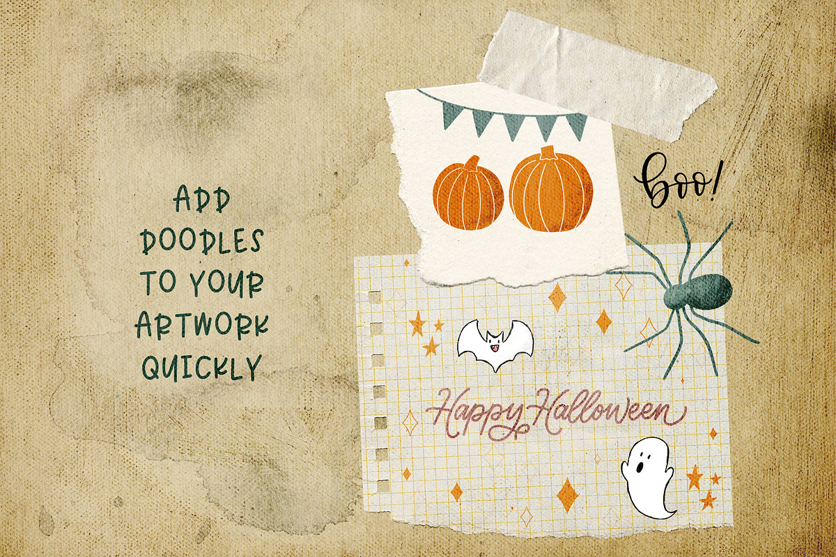 Halloween Stamp Procreate Brushes, a Brush Add-On by Hewitt Avenue (Photo 3 of 5)