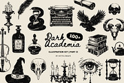 Dark Academia P.2 | Illustration Kit, an Object Illustration by KetteCreate (Thumbnail 1 of 16)