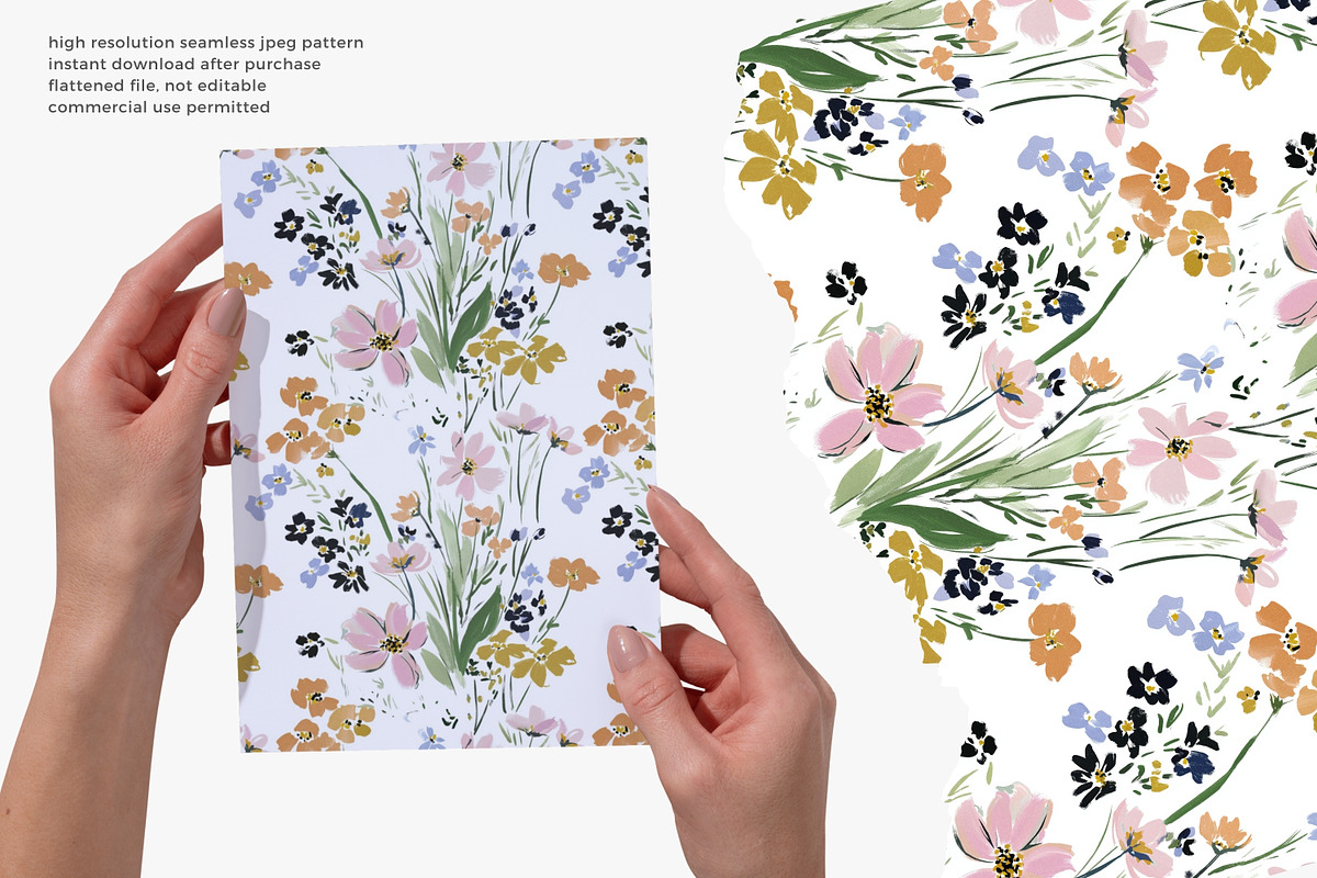 wildflower seamless pattern bundle, a Pattern Graphic by Patishop Art (Photo 13 of 15)