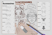 PROCREATE CARTOON PORTRAIT TOOLKIT, a Brush Add-On by AlexandraArt (Thumbnail 8 of 9)