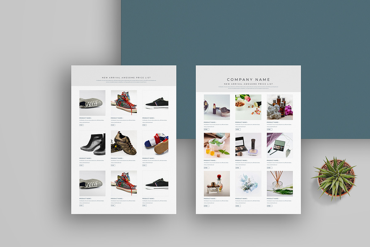 Line Sheet Bundle | Word & Indesign, a Stationery Template by obayes (Photo 3 of 17)