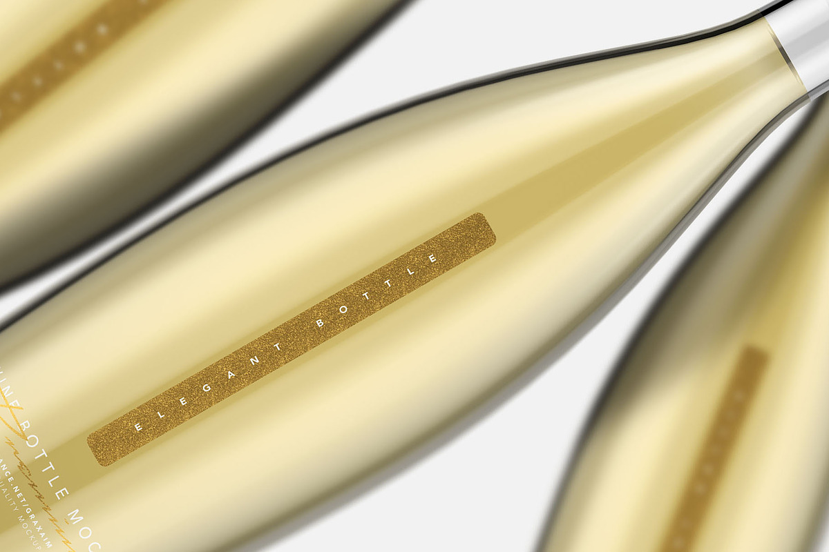 White Wine Bottle Mockup, a Packaging Mockup by Graxaim Mock-up (Photo 3 of 6)