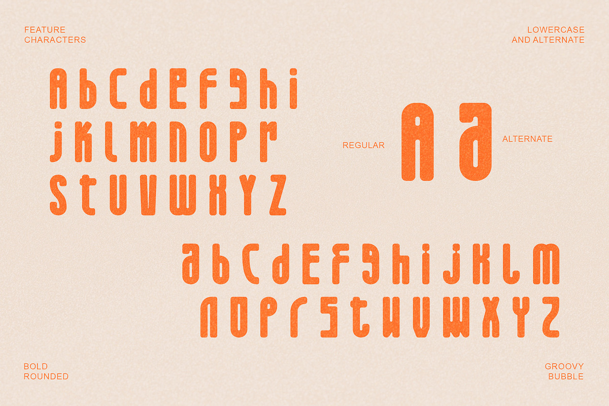 Woofie Koofie - Groovy Font, a Sans Serif Font by Letterara (Photo 11 of 15)