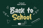 Back To School Text Effect Chalk, a Layer Style Add-On by Mockmenot (Thumbnail 1 of 2)