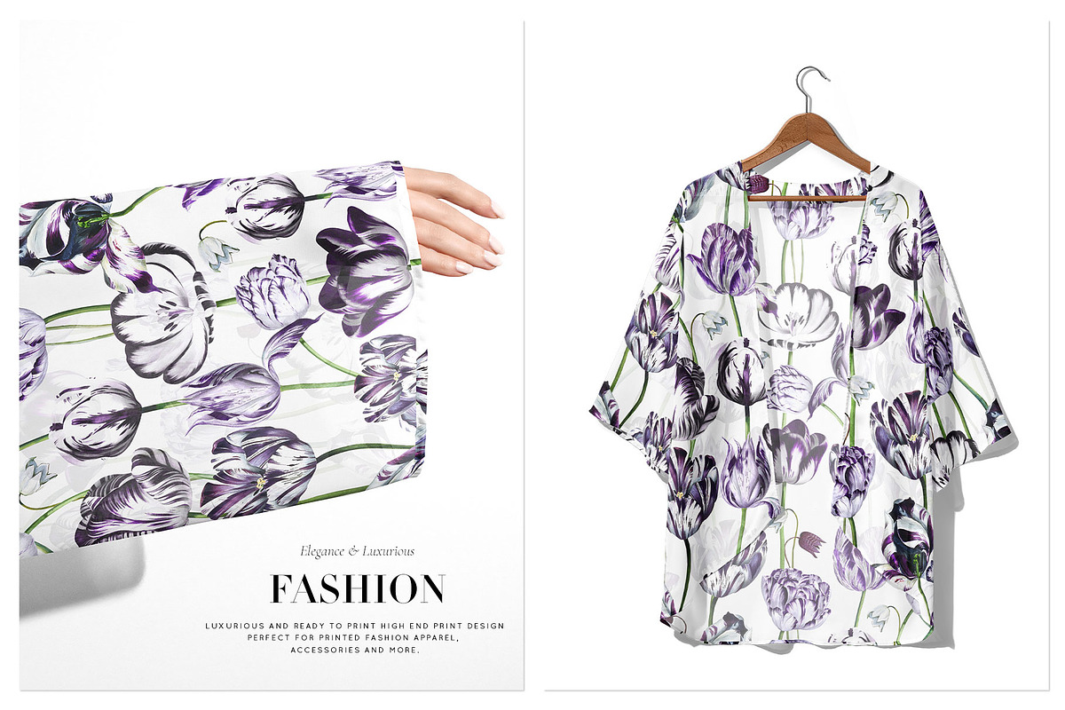 Luxury Tulipan Floral Seamless Print, a Pattern Graphic by TSTUDIO (Photo 6 of 10)