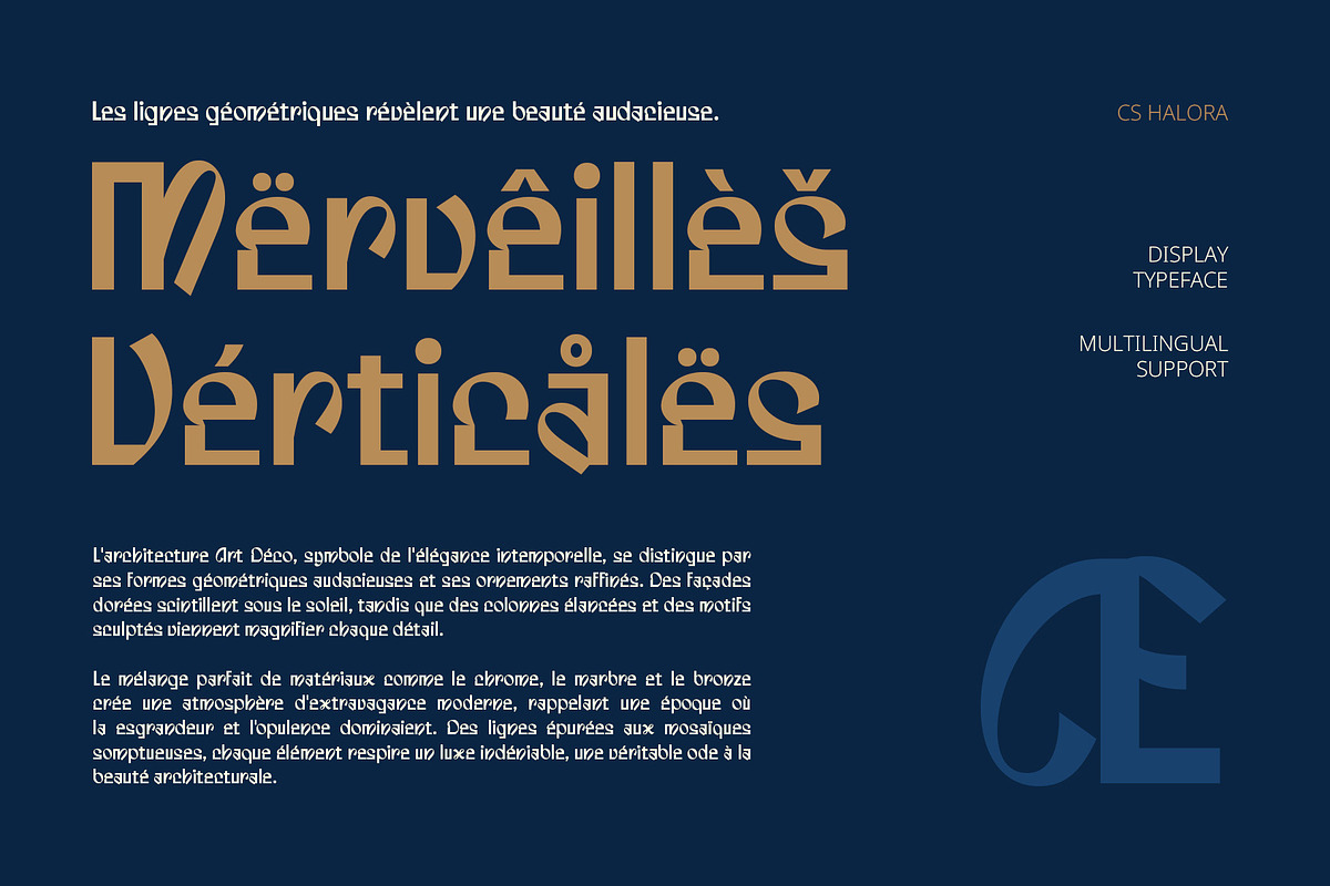 CS Halora – Decorative Font, a Sans Serif Font by Craft Supply Co. (Photo 6 of 8)