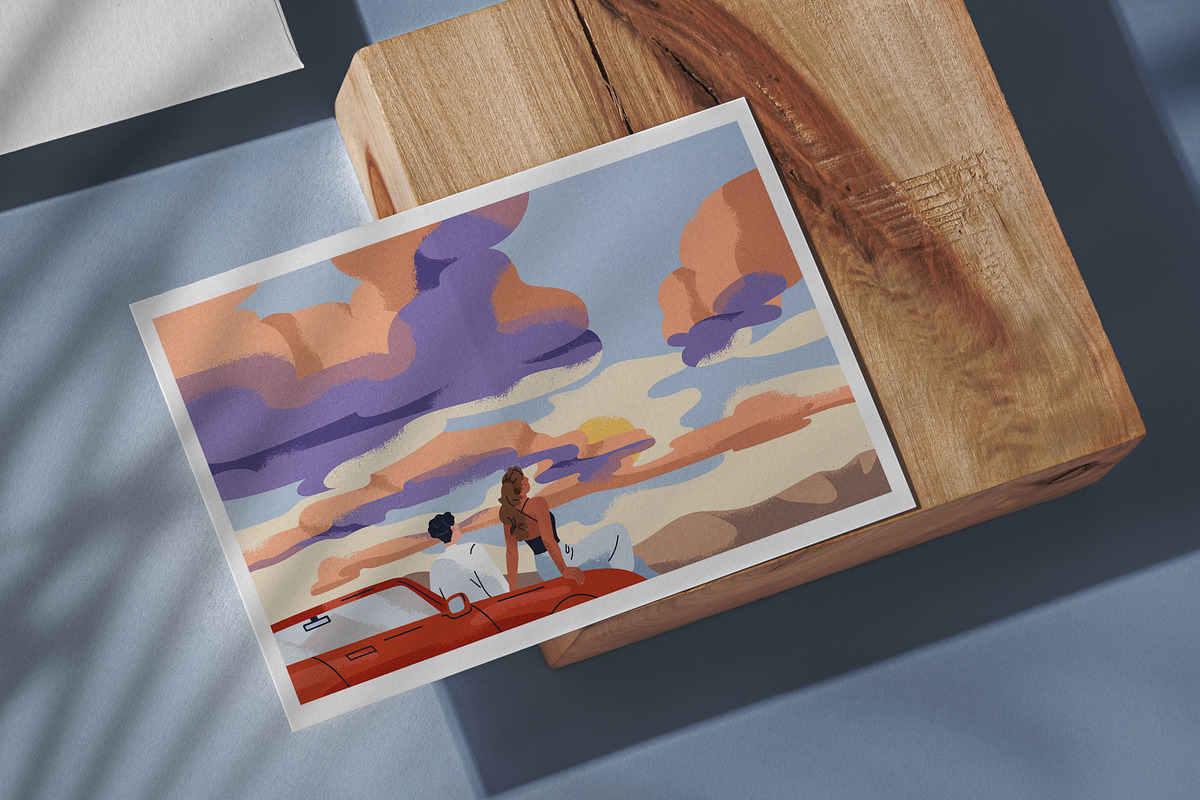 People looking at sky in nature set, a Person Illustration by Good Studio (Photo 10 of 13)