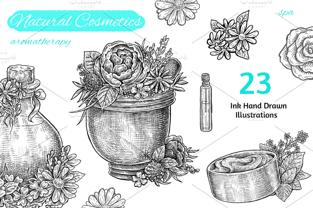 Natural Cosmetics & Aromatherapy, an Object Graphic by Eugenia Hauss Design (Photo 1 of 2)