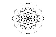 Modern Black and White Mandala Pack, a Decorative Illustration by NJ Himel (Thumbnail 33 of 101)