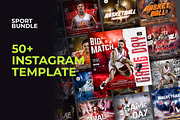 Bundle Sport Instagram Templates, a Social Media Template by Glowin_studio (Thumbnail 1 of 3)