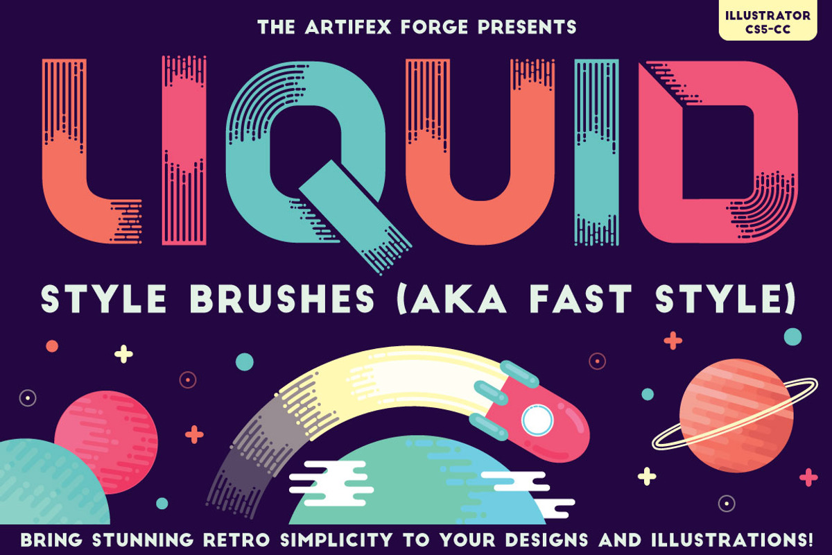 Liquid Style Brushes, a Brush Add-On by The Artifex Forge (Photo 1 of 8)