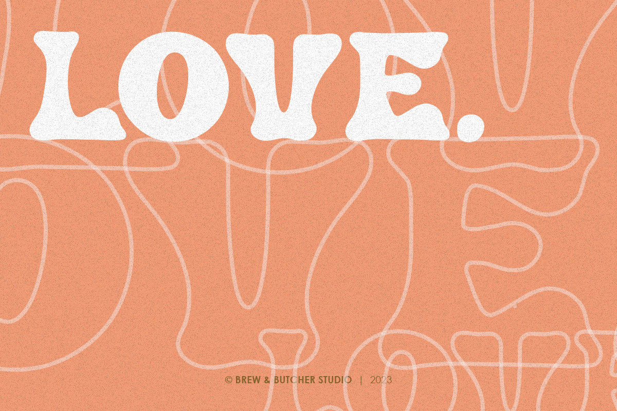 Broeny | Display Typeface, a Sans Serif Font by Brew & Butcher Studio (Photo 6 of 8)