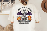 Skeleton Halloween Quote Sublimation, an Illustration by CreationArt (Thumbnail 3 of 4)