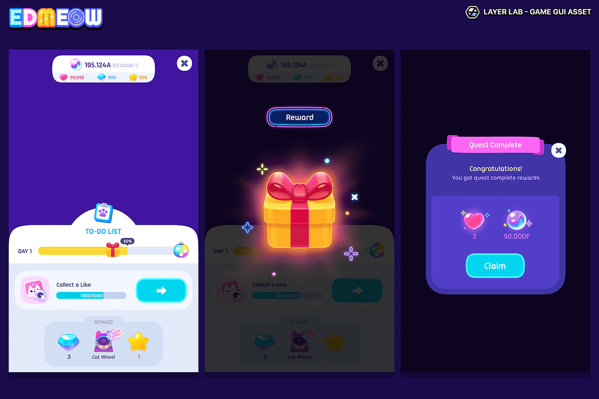 GUI - Neon2, an UI Kit Template by LAYERLAB (Photo 11 of 34)