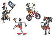Skull life 15 vector illustrations, a Person Illustration by gunaonedesign (Thumbnail 4 of 10)