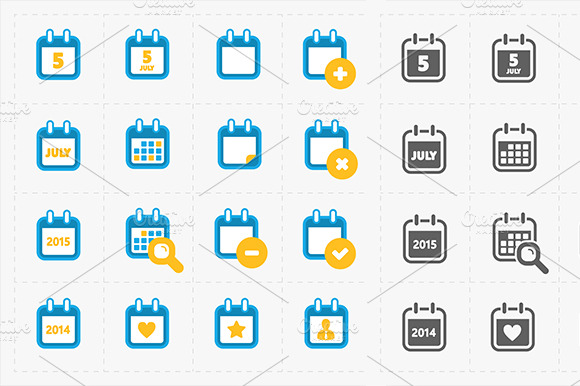Vector Calendar Icons
