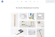 M - Minimal PSD Portfolio Template, a Landing Page Template by bigpsfan's SHOP (Thumbnail 6 of 24)