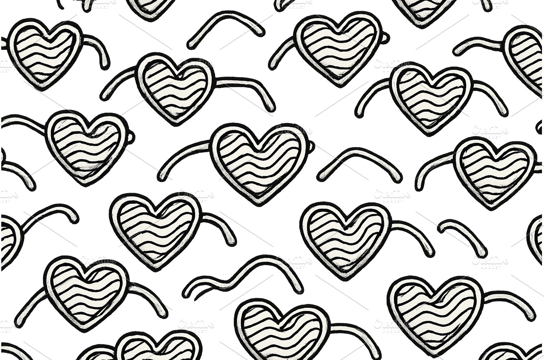 Creative heart pattern with, an Arts & Entertainment Photo by ZinetroN