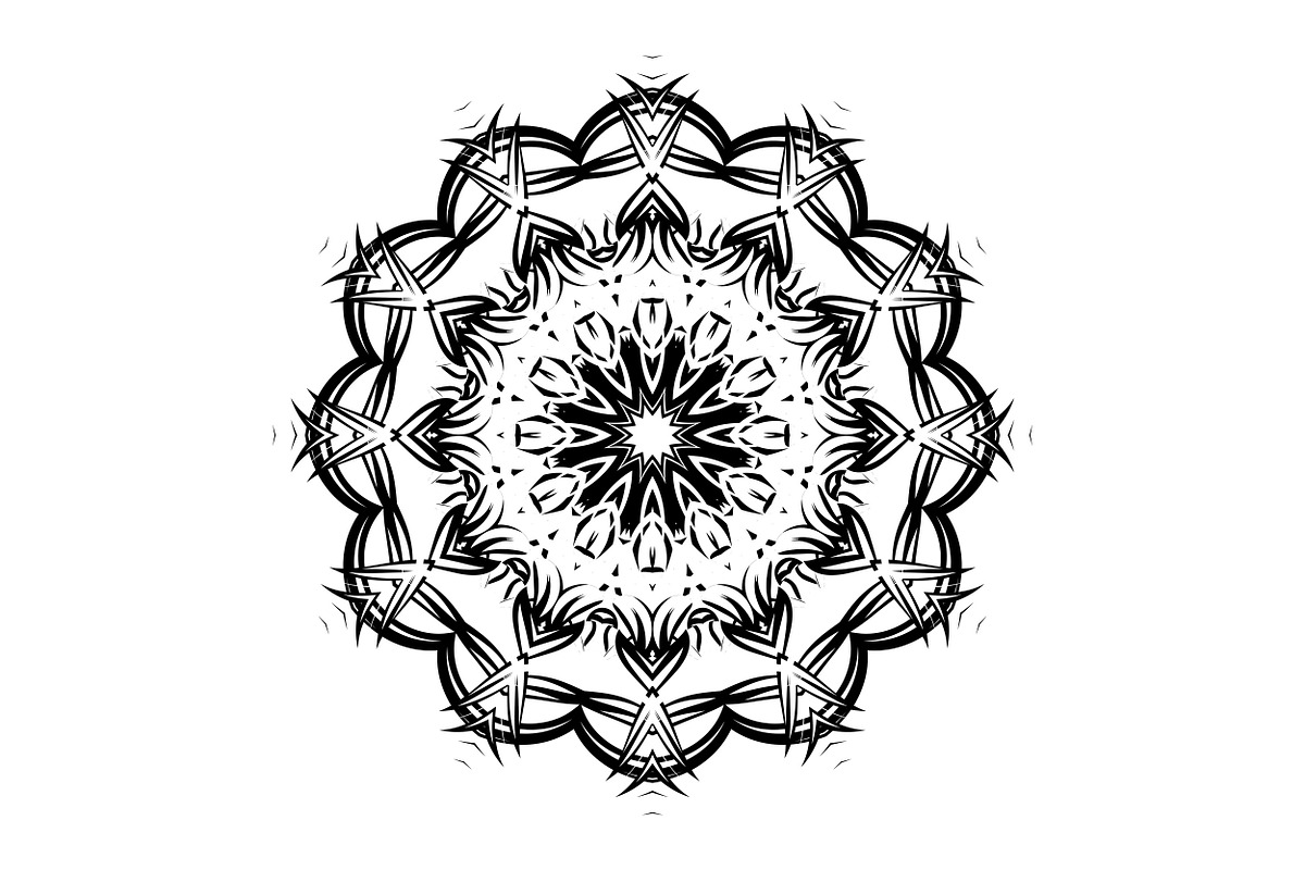 Modern Black and White Mandala Pack, a Decorative Illustration by NJ Himel (Photo 72 of 101)