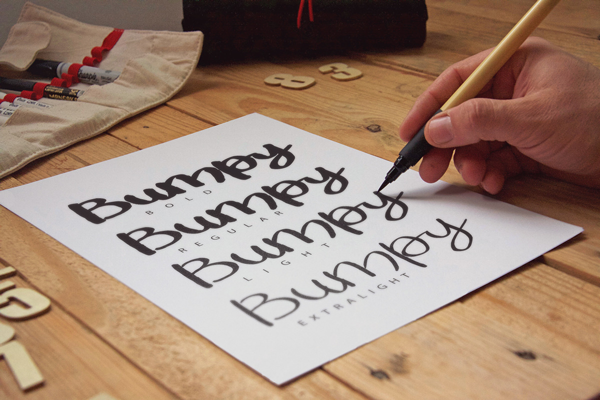 Bumpy Typeface preview 2